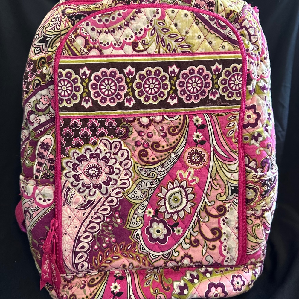Vera Bradley Book Bag Paisley Pink